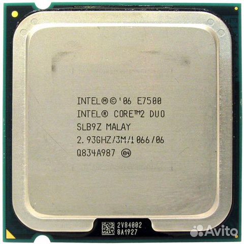 Процессор Intel Core2 Duo E7500