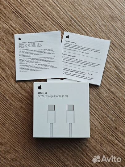 Кабель Apple USB-C Woven Charge 1 метр (новый)