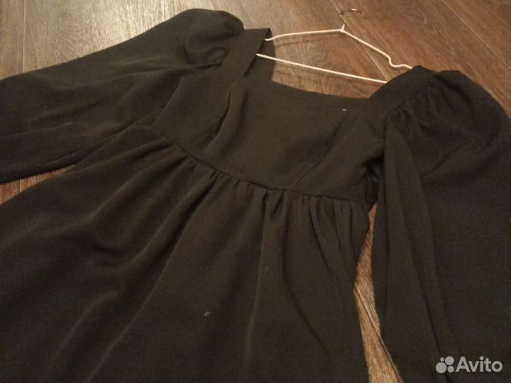 Пышное черное платье 44 р