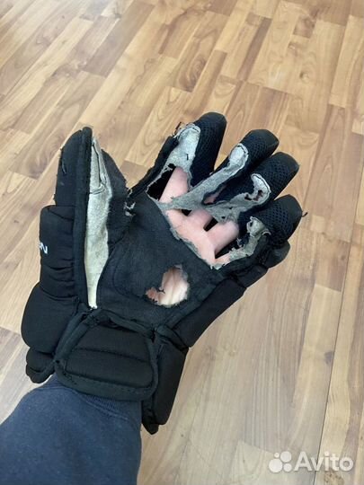 Замена ладошек на хоккейных перчатках