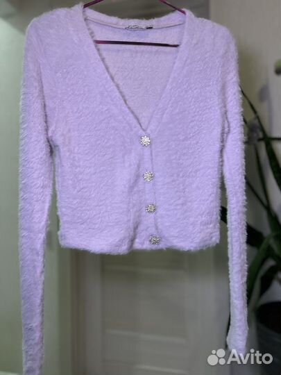 Пушистая кофта женская