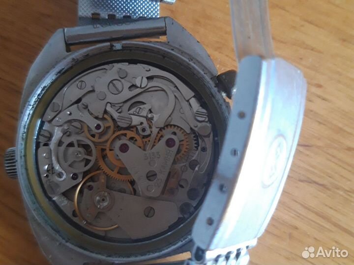 Мужские наручные часы хронограф 3133 СССР Полет