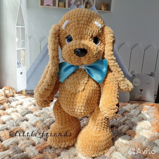 Вязаная игрушка Спаниелька