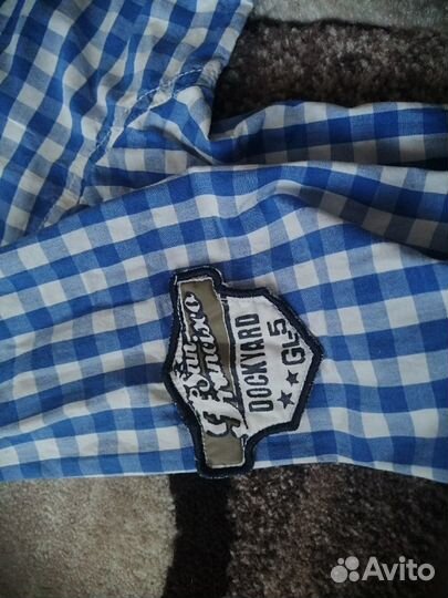 Отправлю почтой. Синяя клетчатая рубашка yigga (Ге