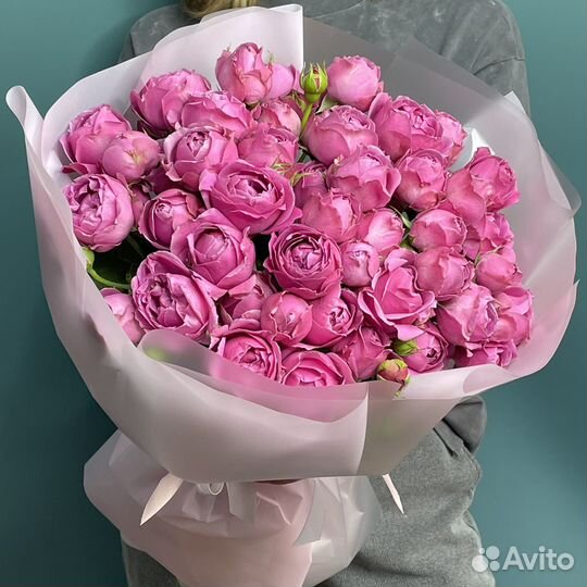 Цветы кустовые розы