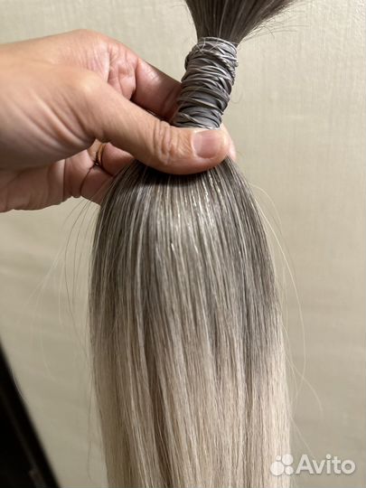 Волосы натуральные срез