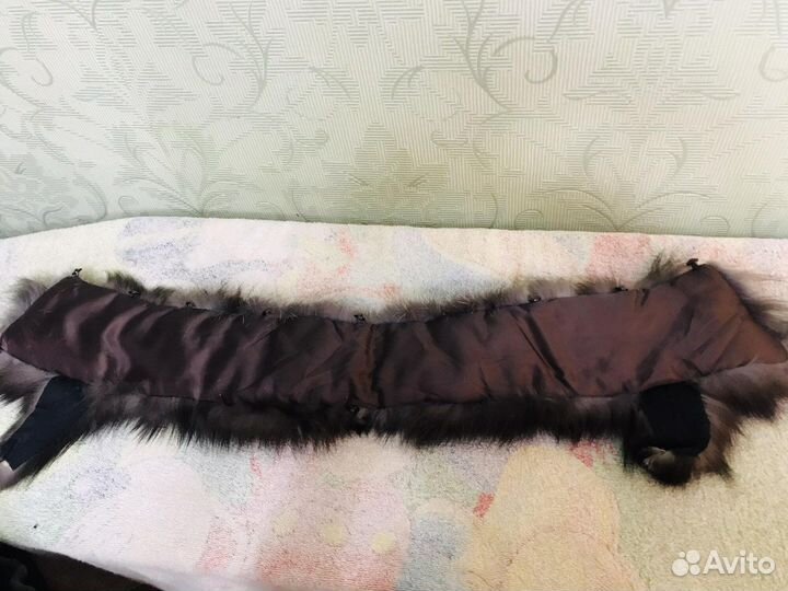 Воротник чернобурка новый