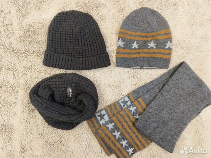 Комплекты шапок снудов Zara пакетом