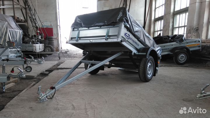 Прицеп оцинкованный кмз B1 удлиненный 2,2х1,26 м