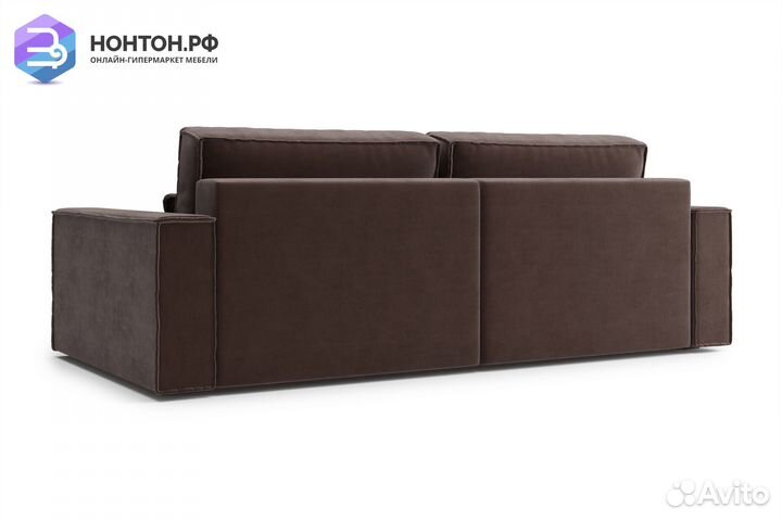 Диван угловой тик-так Сохо коричневый