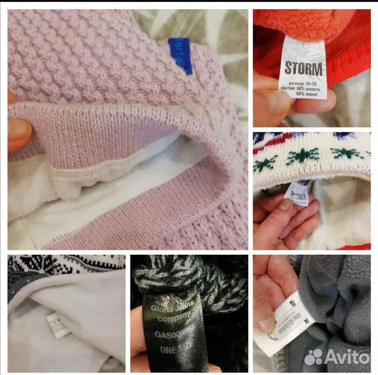 Шапки для девочки 54 56 58