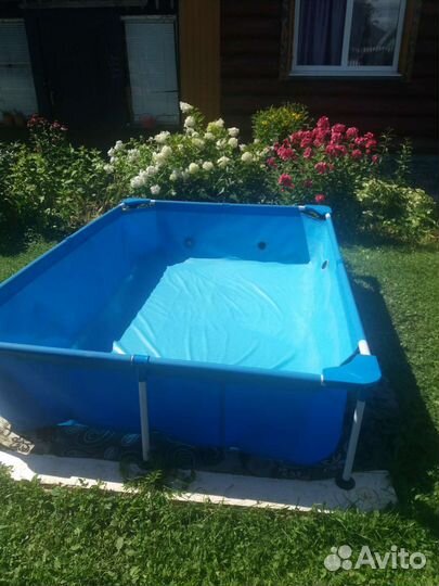Каркасный бассейн intex бу
