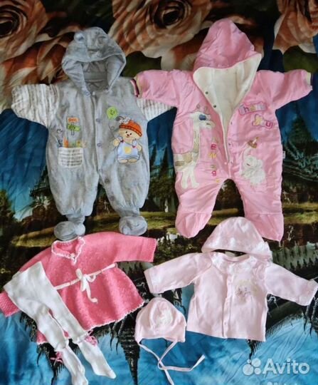 Вещи пакетом для девочки 3-18 мес