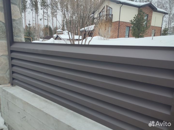 Забор жалюзи