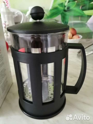 Кофейник стеклянный с пресс фильтром