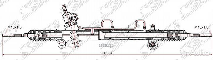 Рейка рулевая Toyota camry 01/lexus ES300 (дис