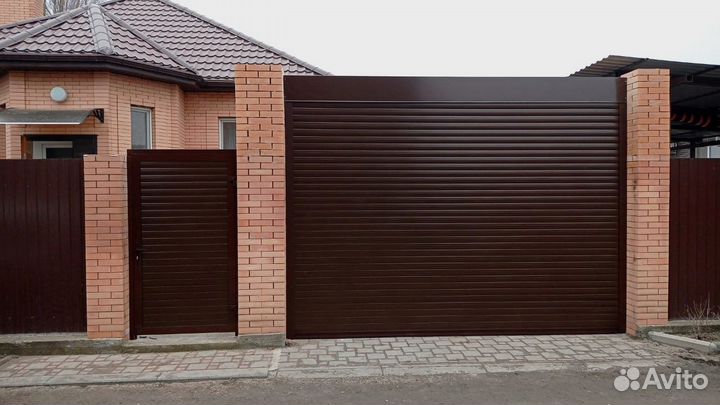 Ворота роллетные под ключ