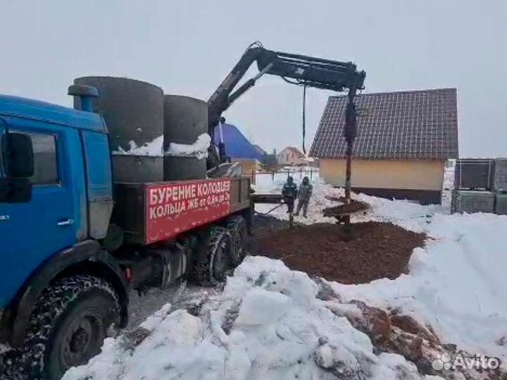 Копка, бурение колодцев/ углубление/ чистка