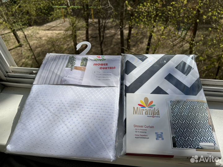 Шторы в ванную/душевую тканевые и 3Д