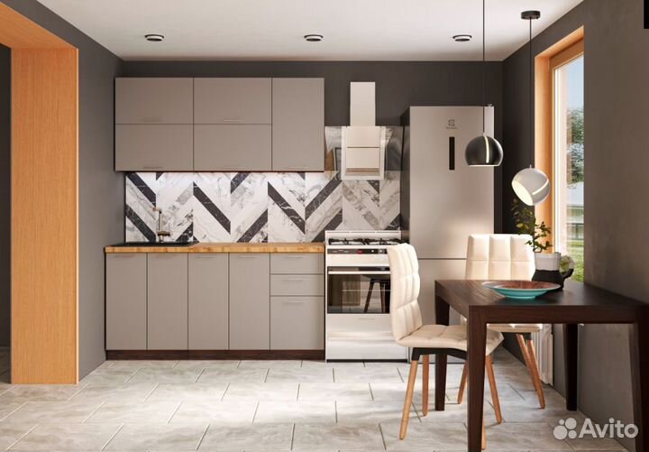 Кухня Валерия 1600 дуб кальяри