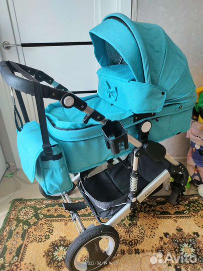 Коляска 2 в 1 belecoo б/у