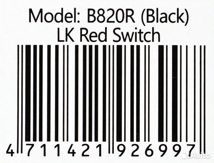 Клавиатура A4tech B820R black (RED switch)