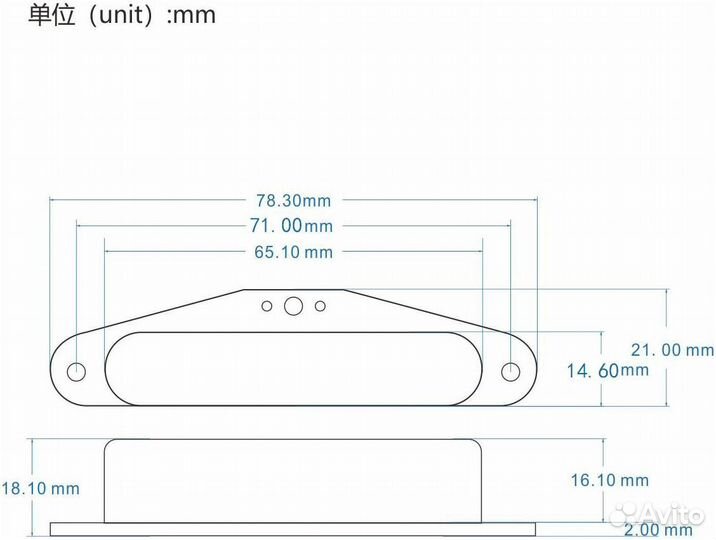 Fleor M00022-1 - Звукосниматель для электрогитары