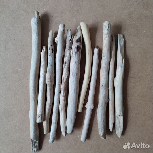 Набор палок дрифтвуд для декора 10 шт