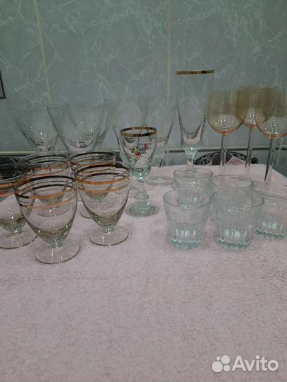 Фужеры, рюмки, стаканы СССР