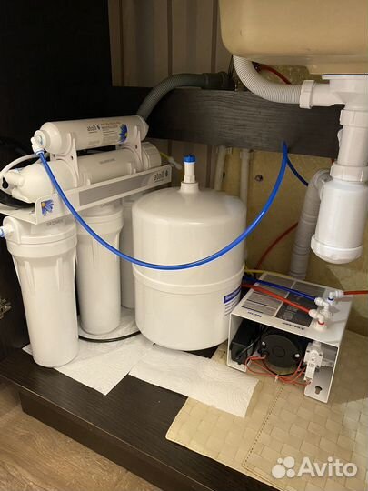 Установка фильтра для воды под мойку