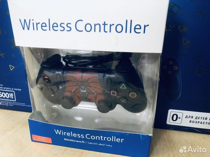 Геймпад ps4 человек паук кастомный