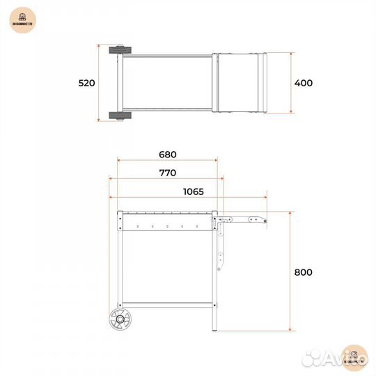 Мангал, Гратар ман202, решетки барбекю,подказанник
