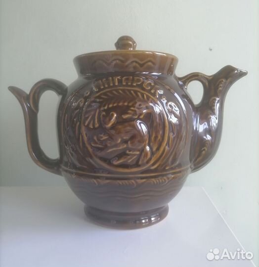 Чайник заварочный большой СССР керамический хайта