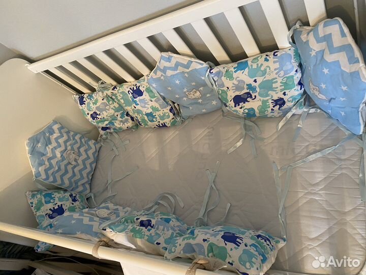 Подушки мягкие бортики в детскую кроватку