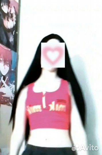 Парик черный длинный