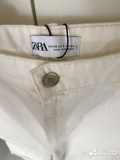 Брюки из хлопка zara