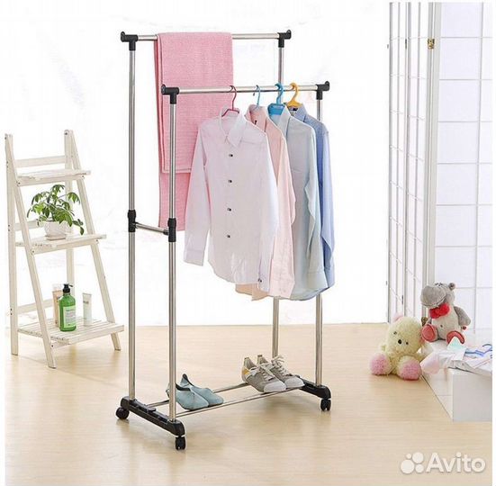 Вешалка напольная с двумя периллами