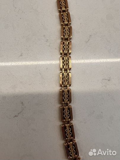 Мужской золотой браслет