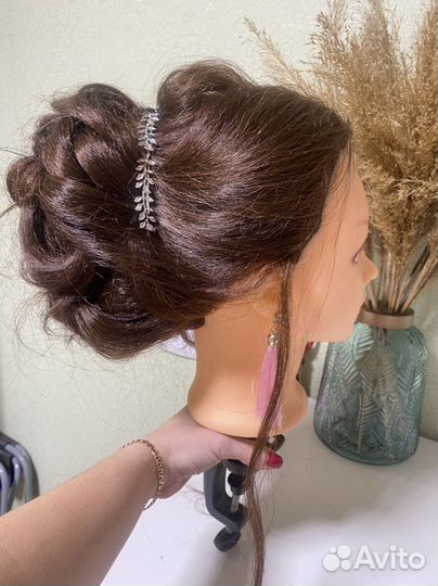 Голова манекен натуральные волосы