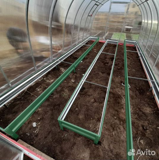 Комплекты оцинкованных грядок в теплицу
