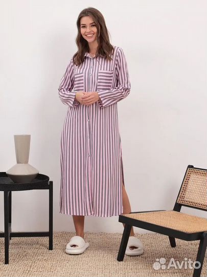 Халат домашний, хлопок, 42-44 р., новый