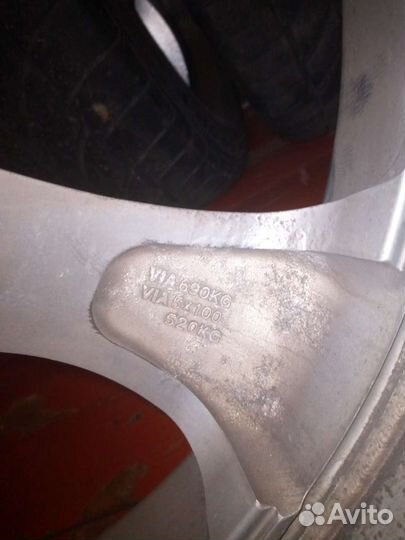 Японские кованные диски work r 19 с резиной