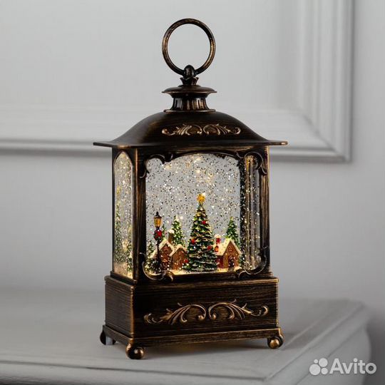 Новогодний фонарь на батарейках