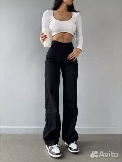 Джинсы трубы zara