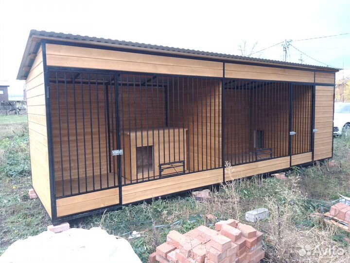 Вольер, будка для собаки утепленная