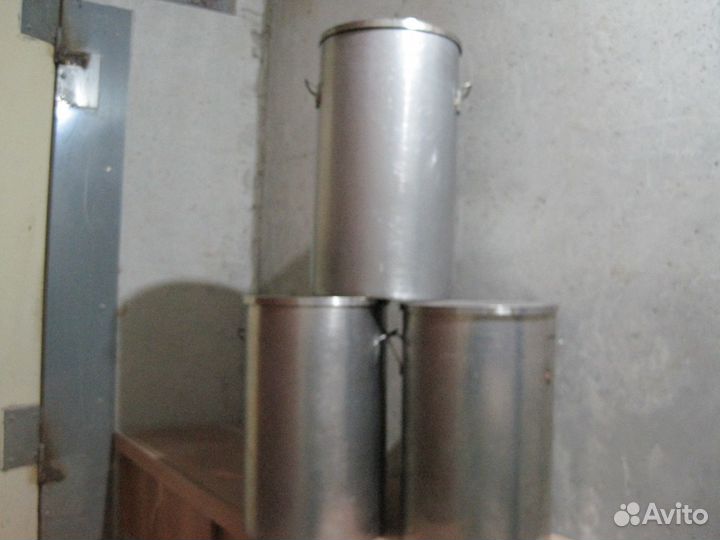 Нержавеющее кастрюля-ведро с крышкой