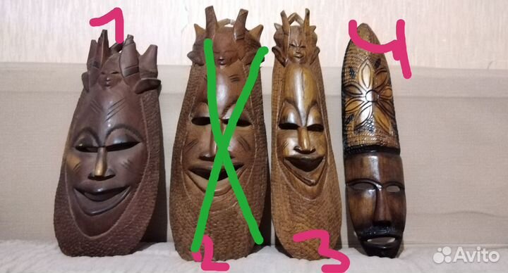 Маски из дерева