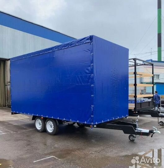 Прицеп 2 оси с тентом 5,2 х 2,1 х 2 коммерч