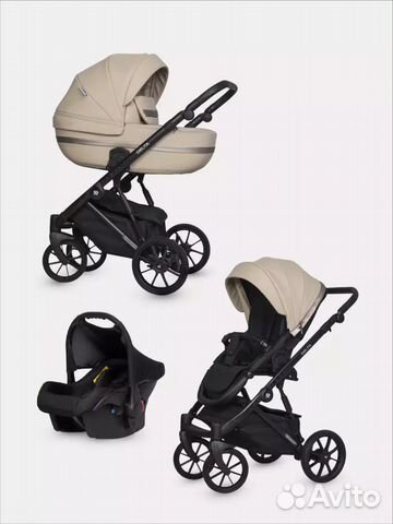 Детская коляска1 3в1 Riko Basic Delta Ecco Camel