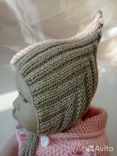 Вязаный комплект, шапочка